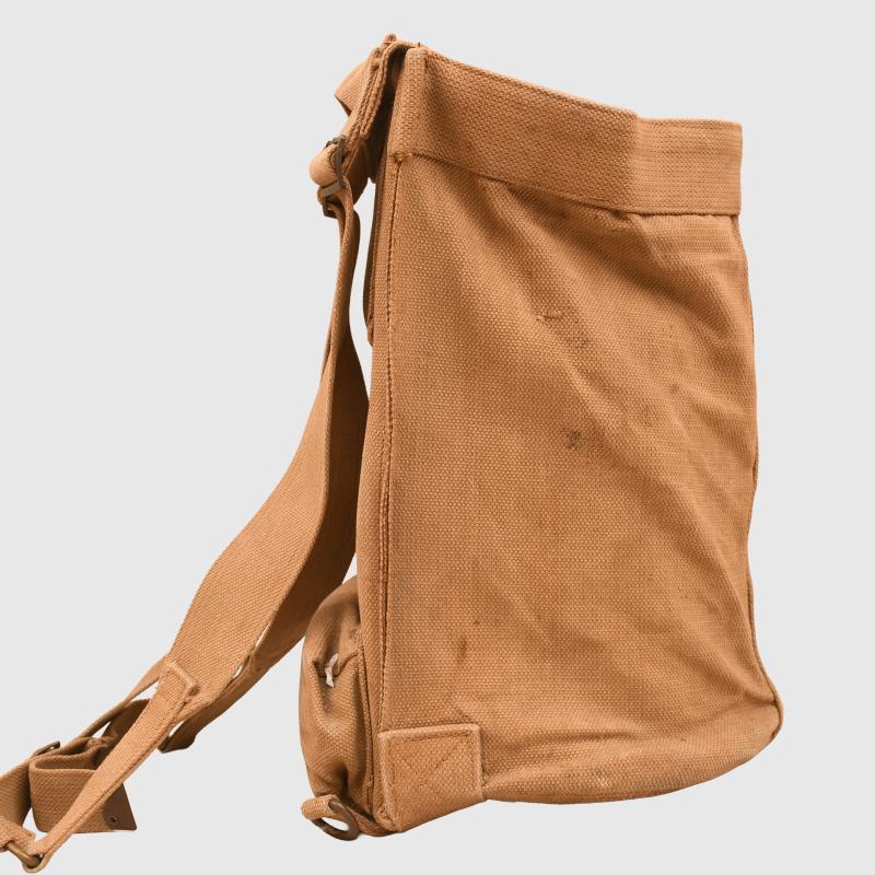 BRITISH WWII SOUP CONTAINER WITH RARE WEBBING CARRIER.