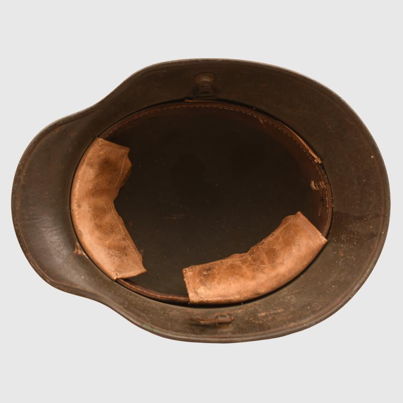 GERMAN WWI CAMOUFLAGE TRENCH HELMET M16.