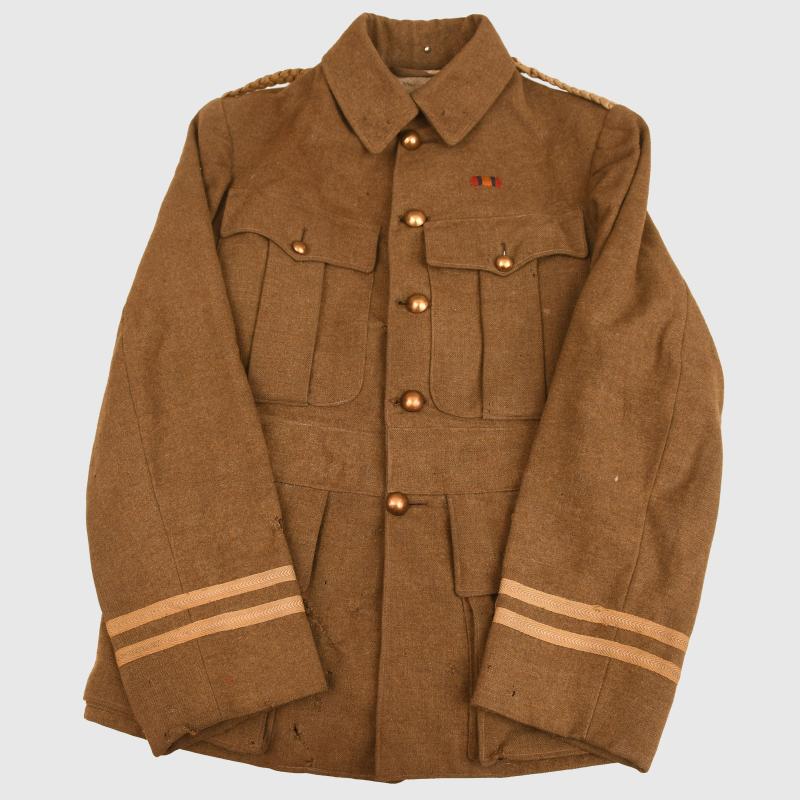 BRITISH WWII TUNICS OF MAJOR ROBERT WALTER PURVIS 3rd BAT GORDON HIGHLANDERS.