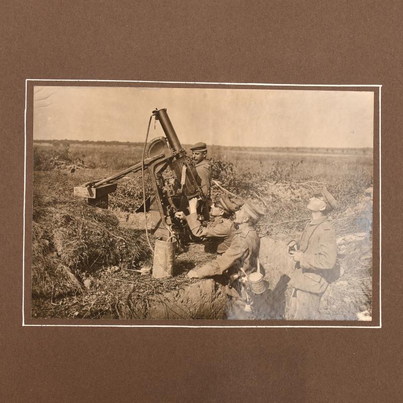 GERMAN WWI BALLOON UNIT PHOTOGRAPH ALBUM AND ACCOMPANYING PAPERWORK.