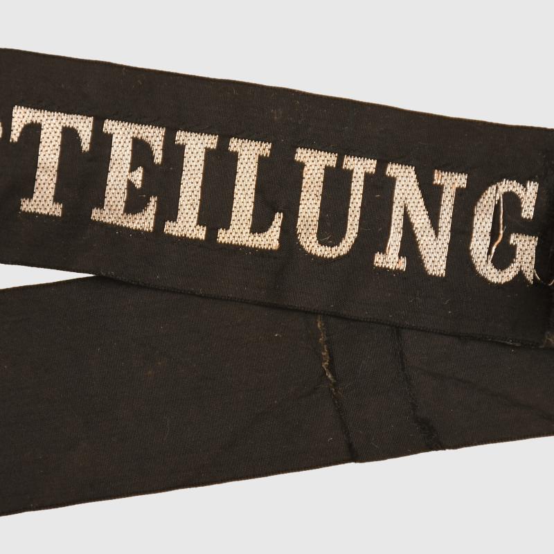 GERMAN WWI MARINE FLIEGER ABTEILUNG 2 CAP TALLY.
