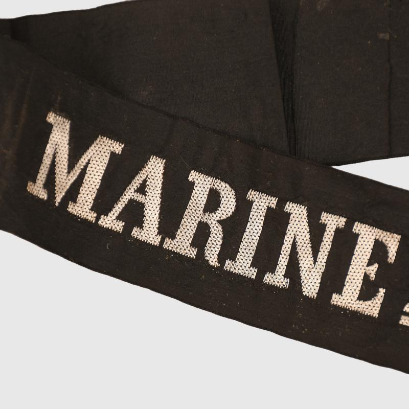 GERMAN WWI MARINE FLIEGER ABTEILUNG 2 CAP TALLY.