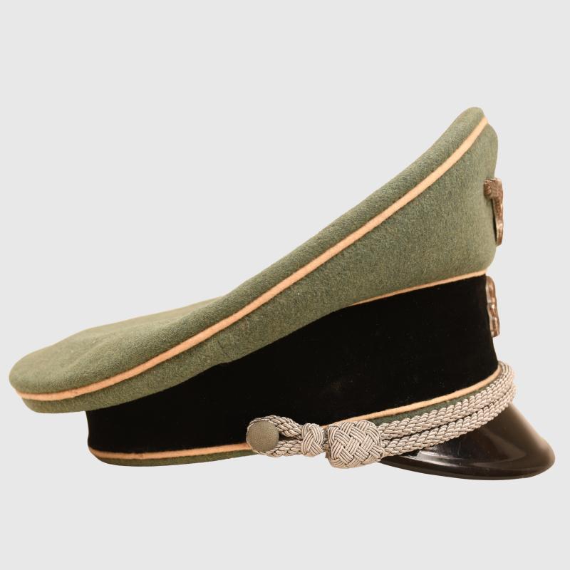 GERMAN WWII WAFFEN SS VISOR CAP OFFICERS.