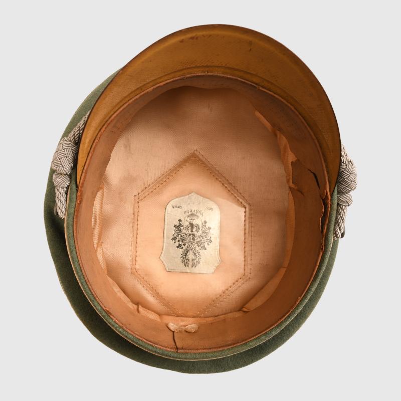 GERMAN WWII WAFFEN SS VISOR CAP OFFICERS.