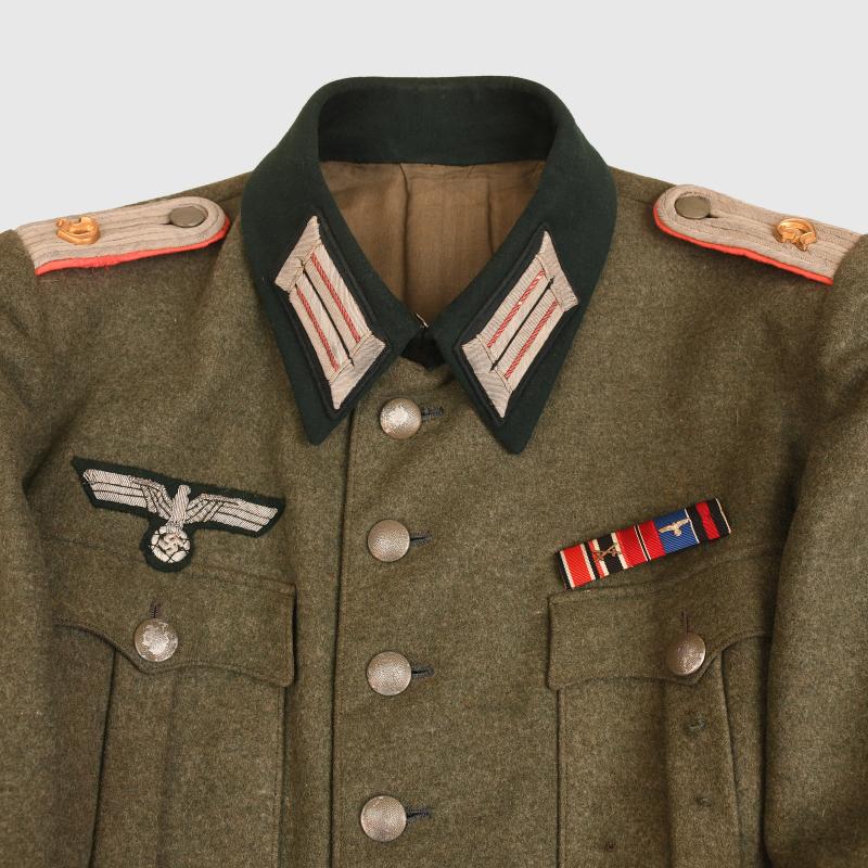GERMAN WWII ARMY PANZER ANTI-TANK BATTALION OFFICERS TUNIC.