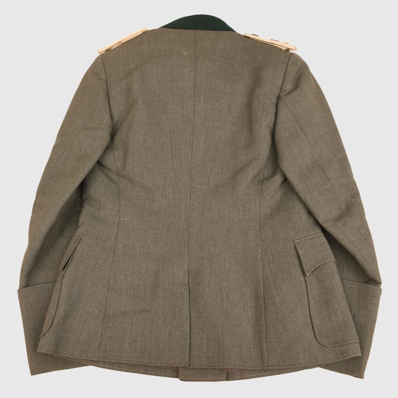 GERMAN WWII INFANTRY OBERLEUTNANT COMBAT TUNIC WITH KRIM SHIELD.