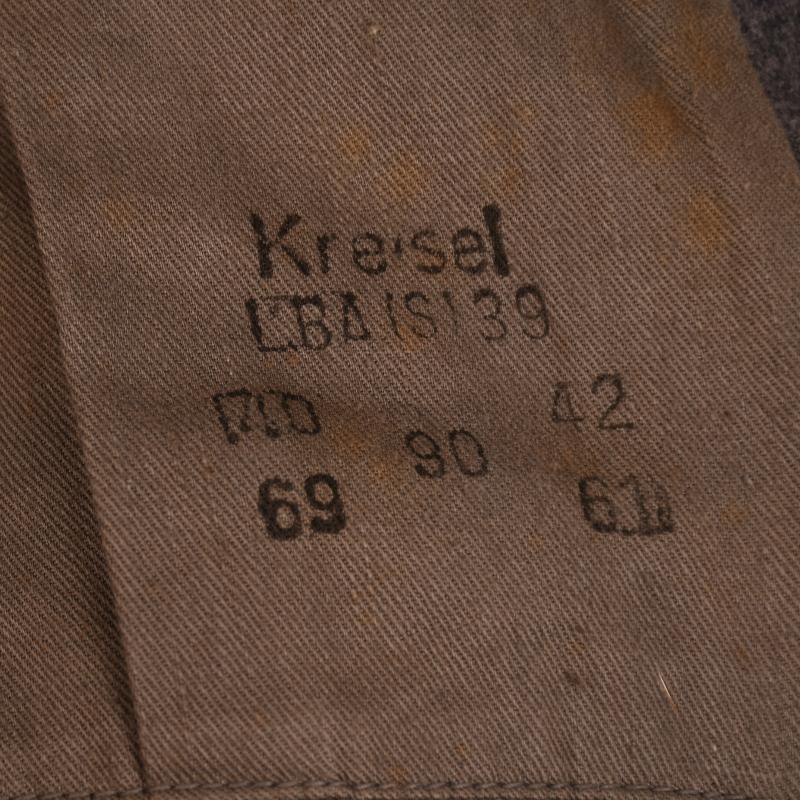 GERMAN WWII INFANTRY OBERLEUTNANT COMBAT TUNIC WITH KRIM SHIELD.