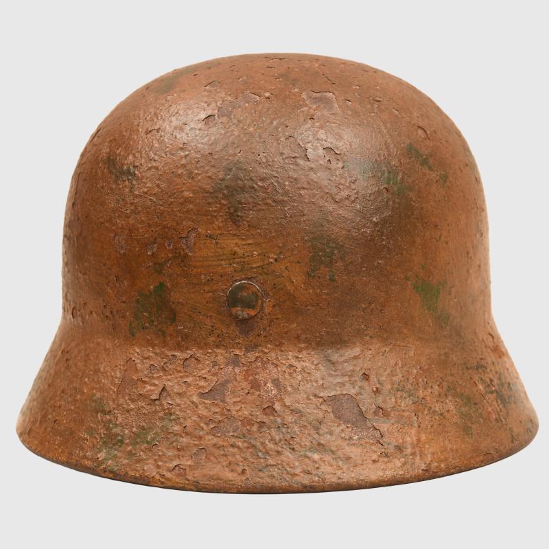 GERMAN WWII CAMOUFLAGE LUFTWAFFE HELMET.