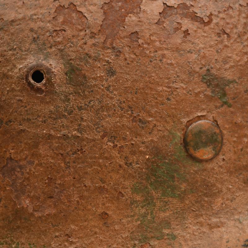 GERMAN WWII CAMOUFLAGE LUFTWAFFE HELMET.