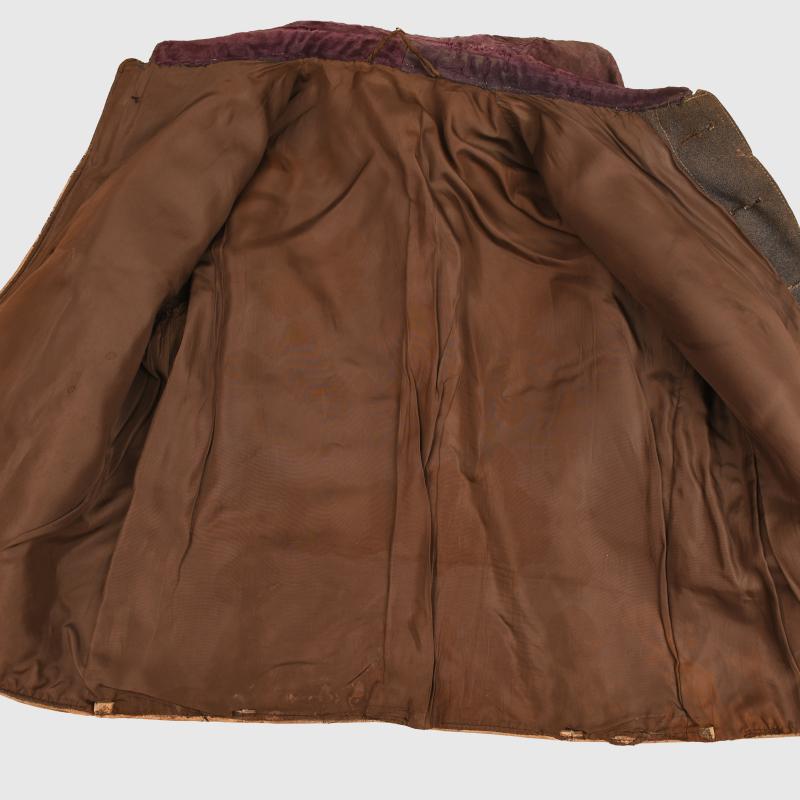 GERMAN WWII LUFTWAFFE AVIATORS LEATHER FLYING JACKET.
