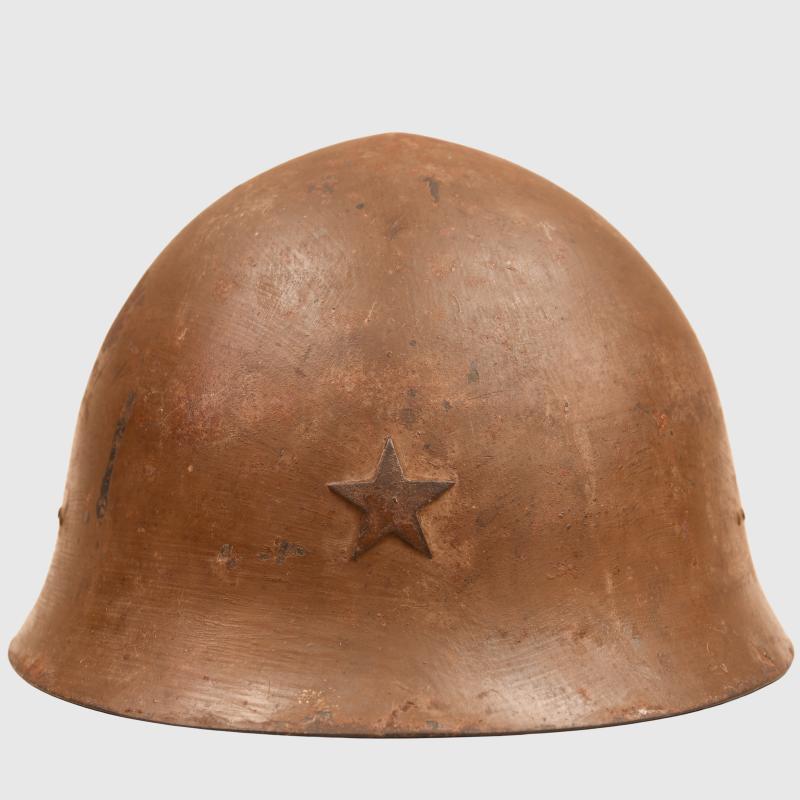 JAPANESE WWII TYPE 90 ARMY COMBAT HELMET.