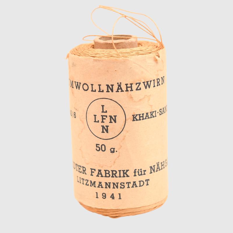GERMAN WWII LIGHT TAN GERMAN COTTON THREAD.