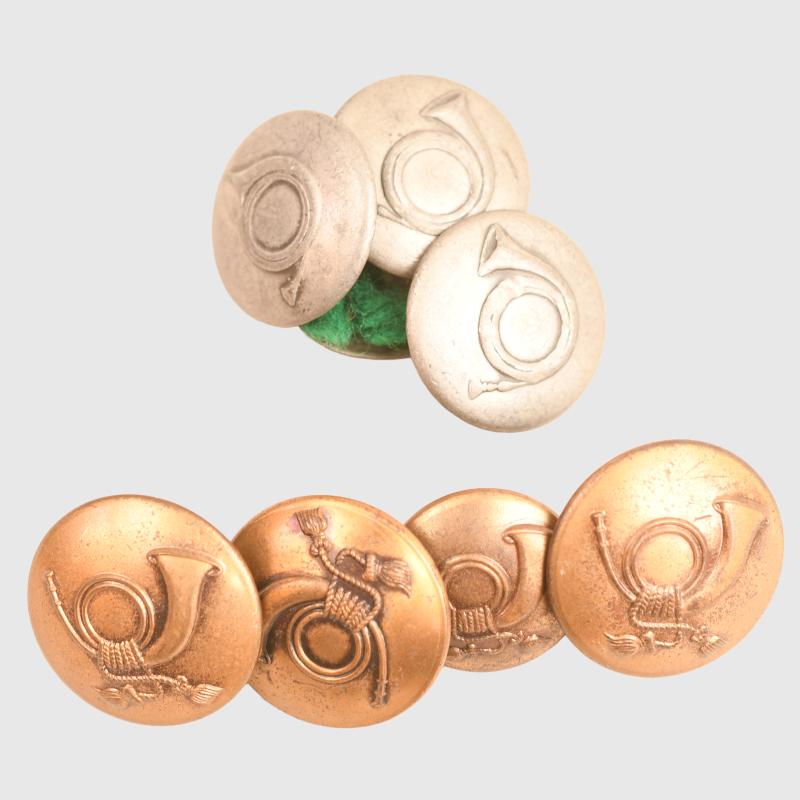 GERMAN WWI JAGER BATTALION BUTTONS.