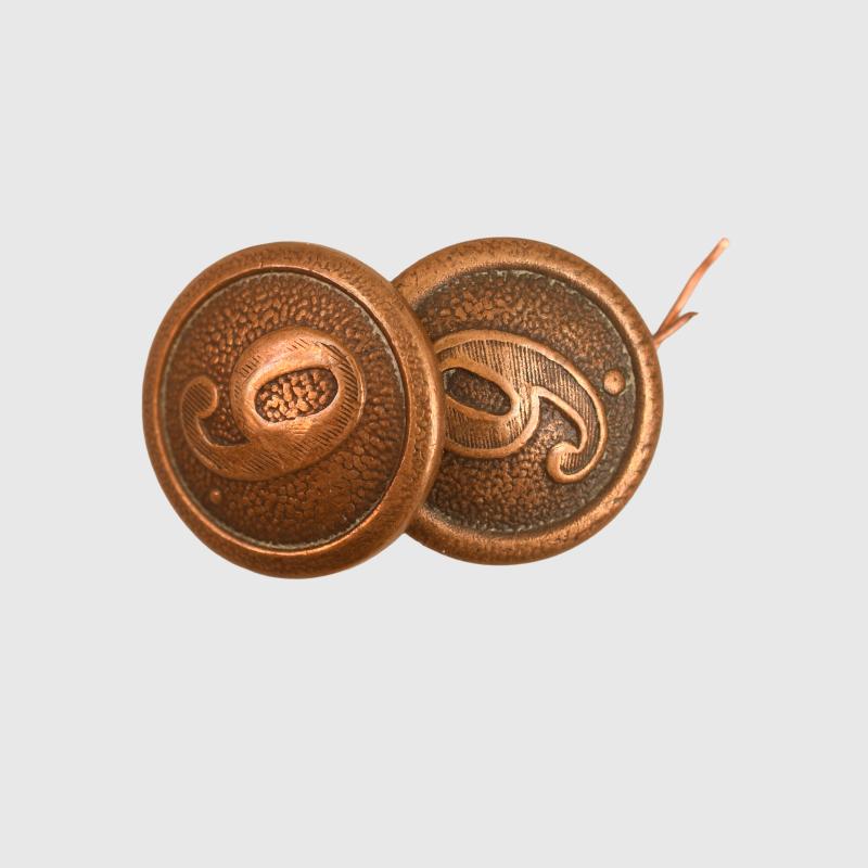 GERMAN WWI PRUSSIAN UNIFORM COMPANY NUMBER 9 SHOULDER BOARD BUTTONS