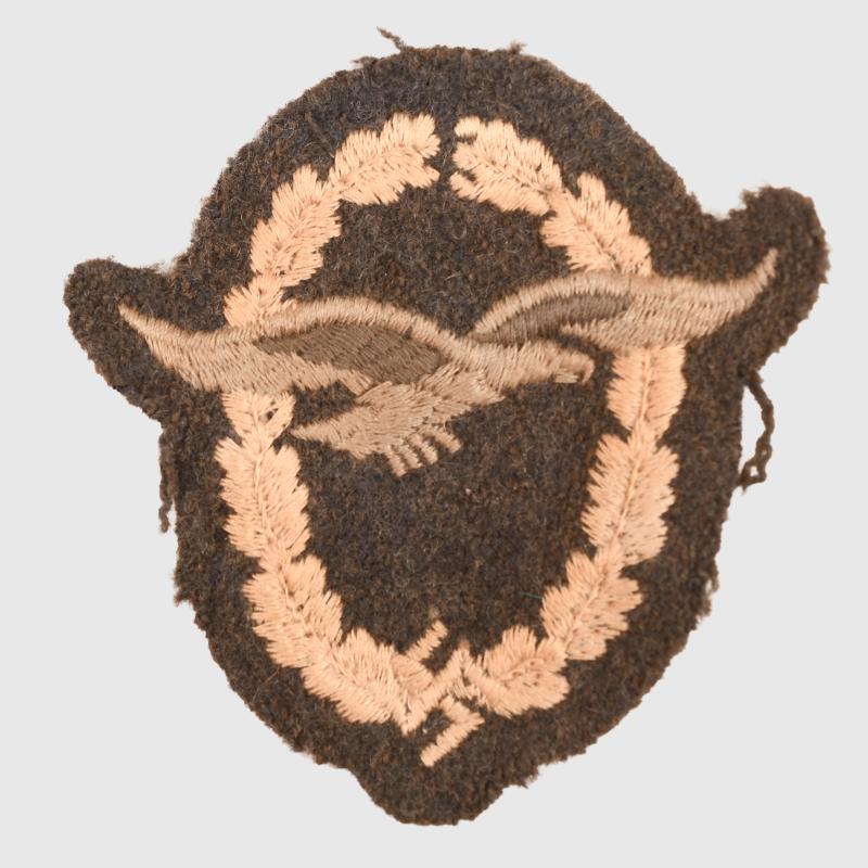 GERMAN WWII LUFTWAFFE GLIDER PILOTS BADGE IN CLOTH.
