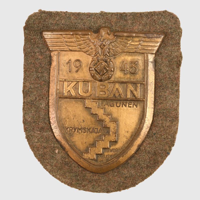 GERMAN WWII KUBAN BATTLE SHIELD.