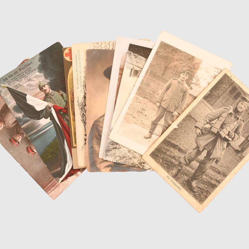 GERMAN WWI 40 POSTCARD SIZE PHOTOGRAPHS.