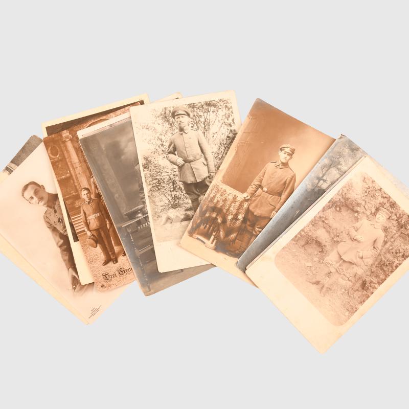 GERMAN WWI 40 POSTCARD SIZE PHOTOGRAPHS.