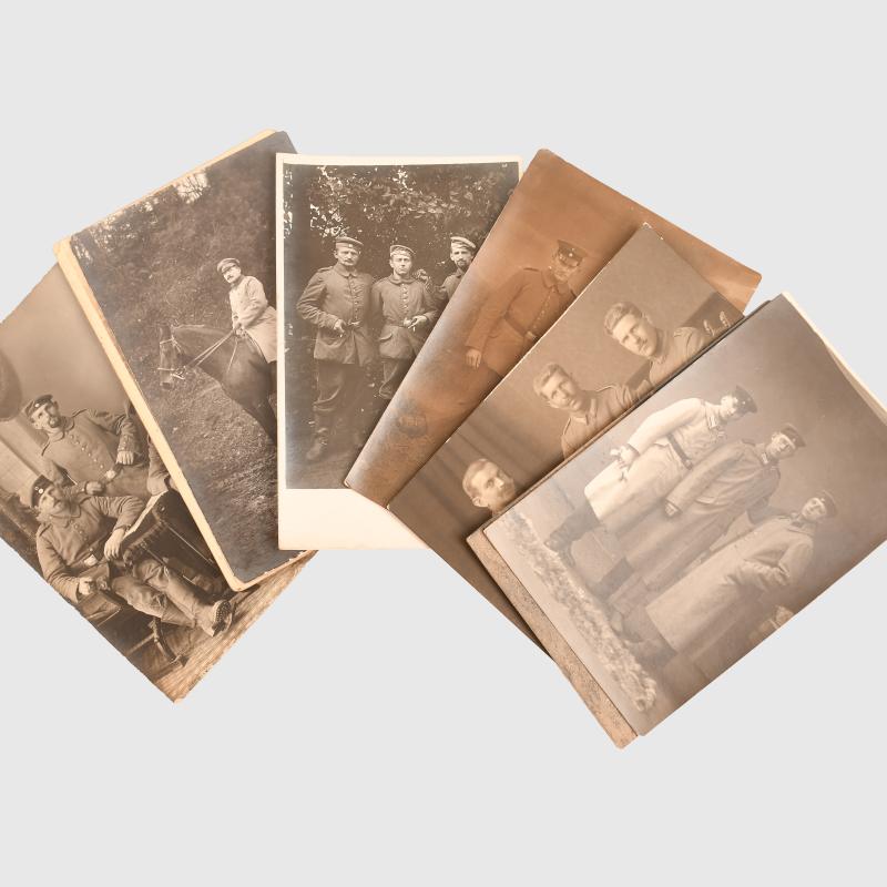 GERMAN WWI 40 POSTCARD SIZE PHOTOGRAPHS.