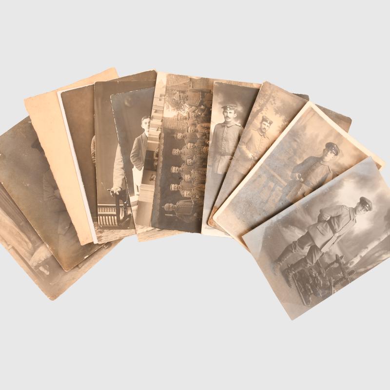 GERMAN WWI 40 POSTCARD SIZE PHOTOGRAPHS. PACK 4