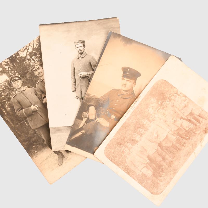 GERMAN WWI 40 POSTCARD SIZE PHOTOGRAPHS. PACK 4