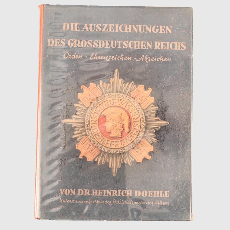 DR. HEINRICH DOEHLE WARTIME AWARDS BOOK.