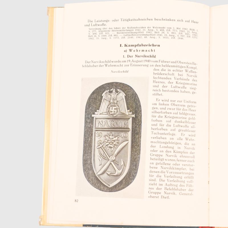 DR. HEINRICH DOEHLE WARTIME AWARDS BOOK.