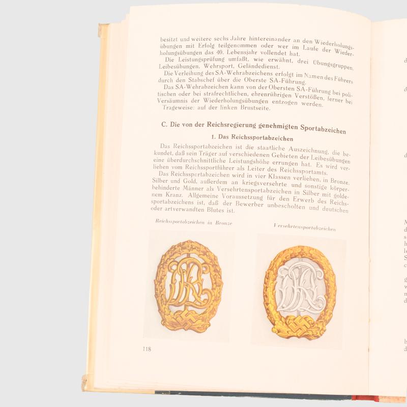 DR. HEINRICH DOEHLE WARTIME AWARDS BOOK.