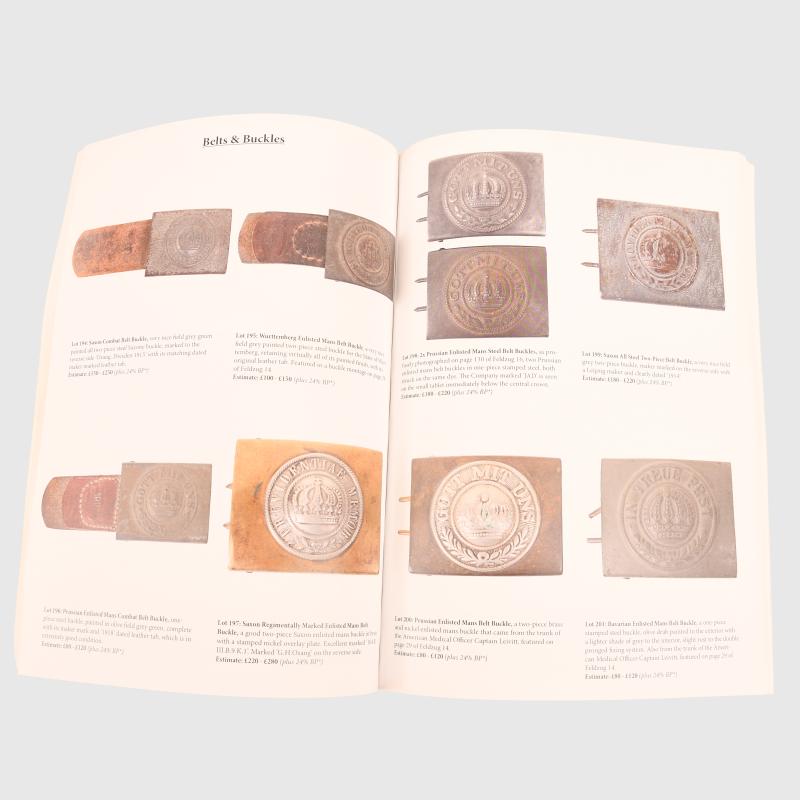 GERMAN WWI MICHAEL BALDWIN COLLECTION AUCTION CATALOGUES.
