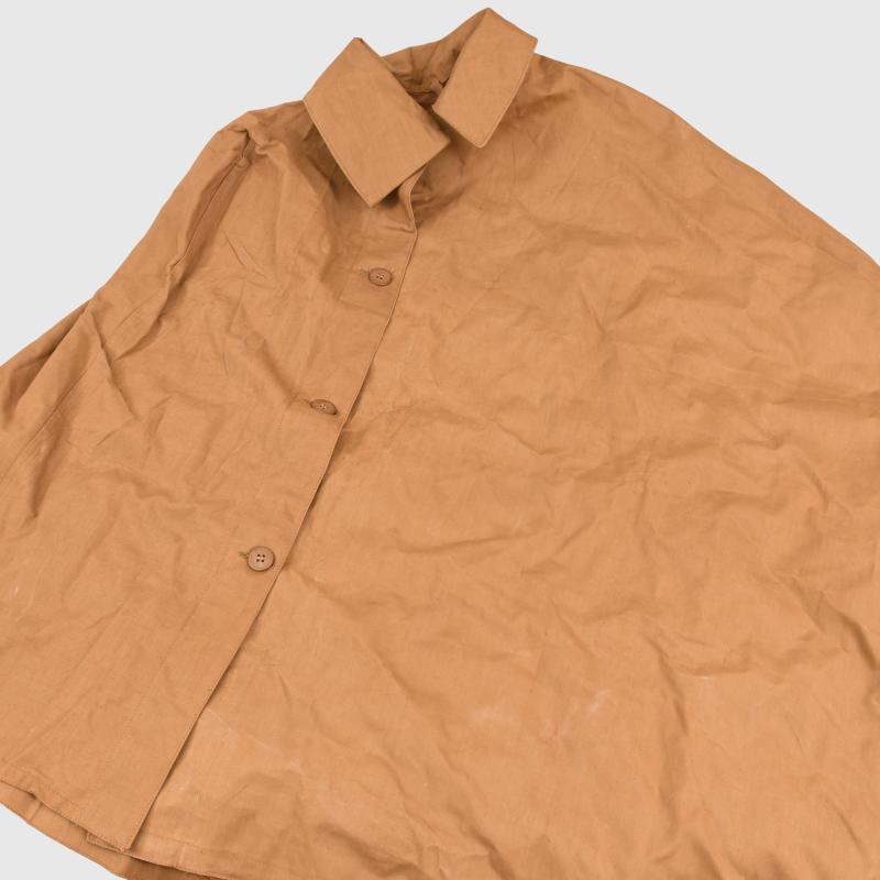 BRITISH WWII SOLDIERS RUBBERISED RAIN CAPE.