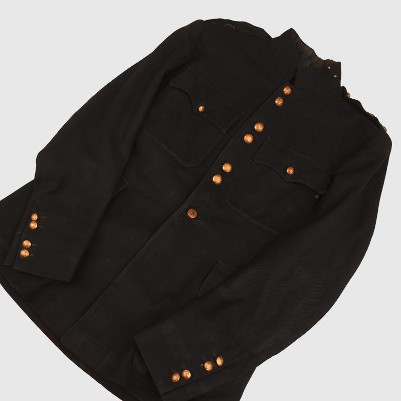 BRITISH WWI AND WWII COLDSTREAM GUARDS IDENTIFIED OFFICERS UNIFORM GROUP.