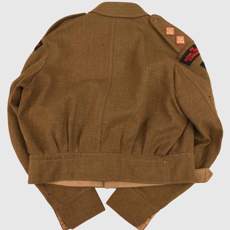 BRITISH WWII 46 ROYAL MARINE COMMANDO BATTLEDRESS BLOUSE.
