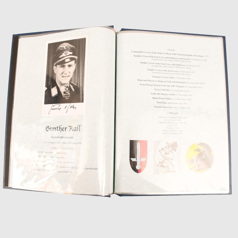 KNIGHTS CROSS HOLDERS OF THE LUFTWAFFE SIGNATURE FOLDER.