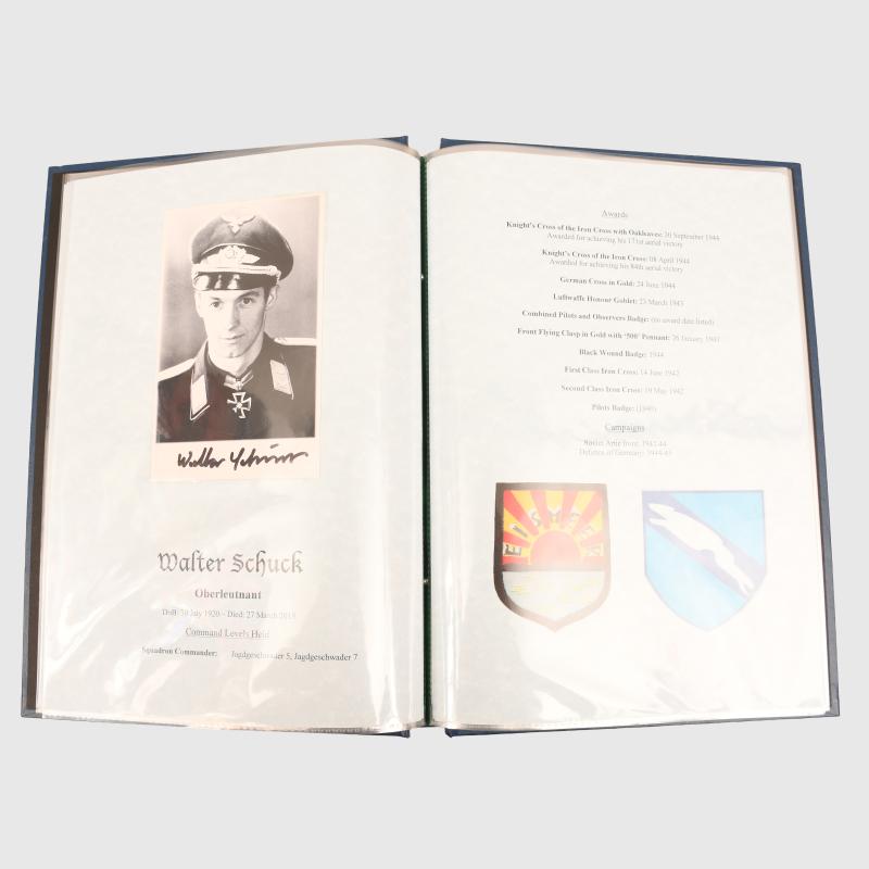 KNIGHTS CROSS HOLDERS OF THE LUFTWAFFE SIGNATURE FOLDER.