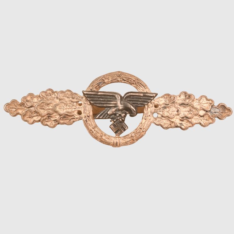 GERMAN WWII LUFTWAFFE OPERATIONAL FLYING CLASP FOR TRANSPORT UNITS, SILVER.