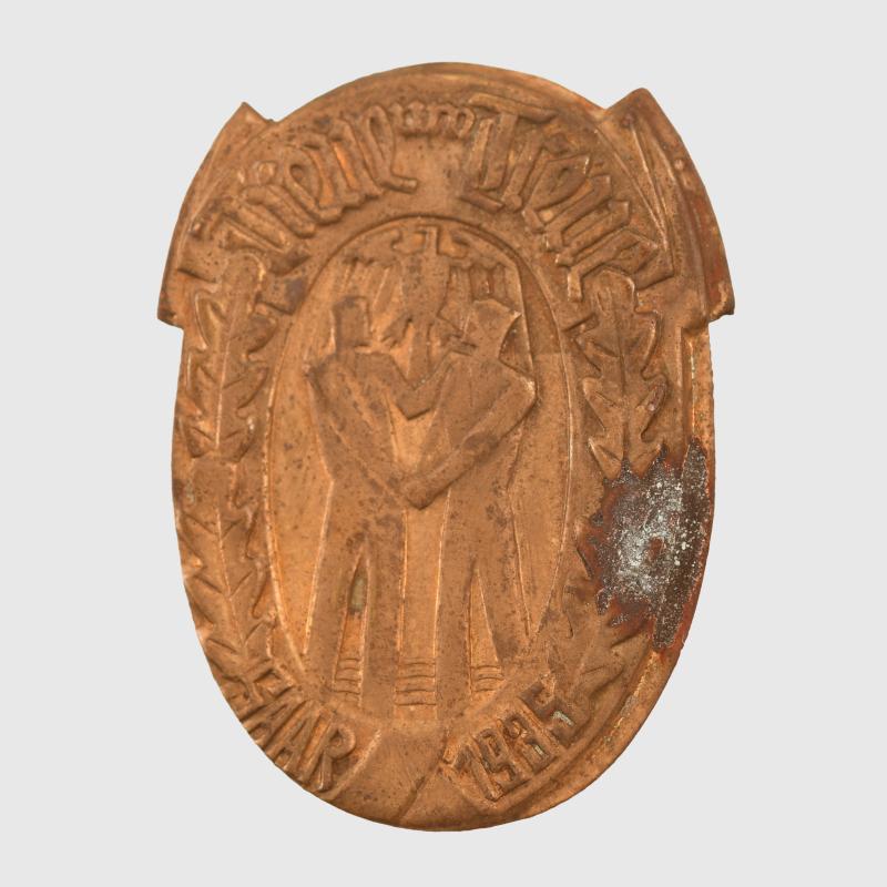 GERMAN WWII 1ST MARCH 1935 SAAR TINNY IN BRASS.