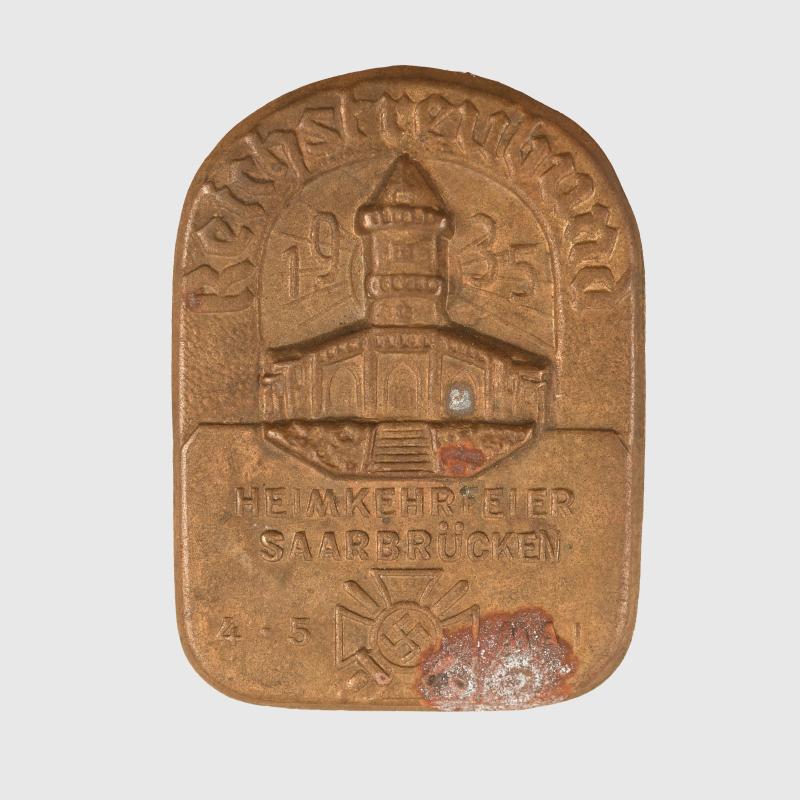 GERMAN WWII 1935 SAAR VETERANS TINNY.