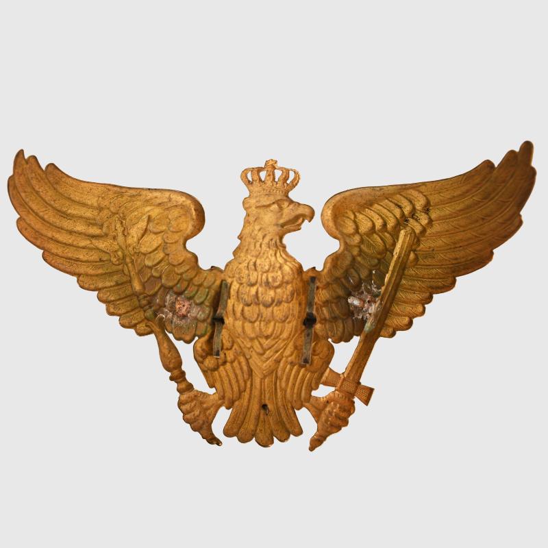 GERMAN WWI PRUSSIAN GUARD RESERVE OFFICERS HELMET PLATE.