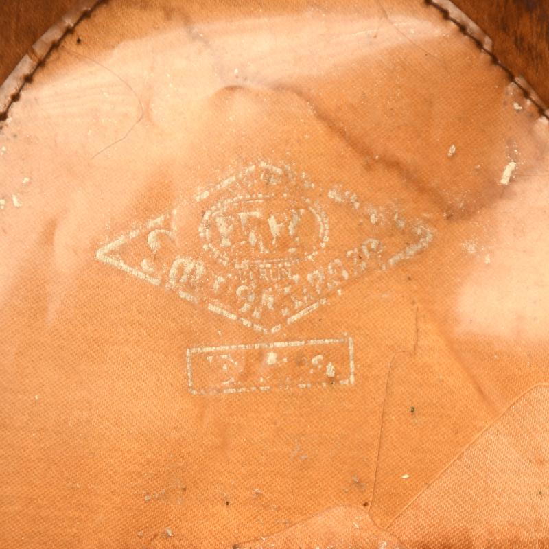 GERMAN WWII FIELD POLICE OR RECRUITING DISTRICT DOUBLE EREL VISOR CAP.