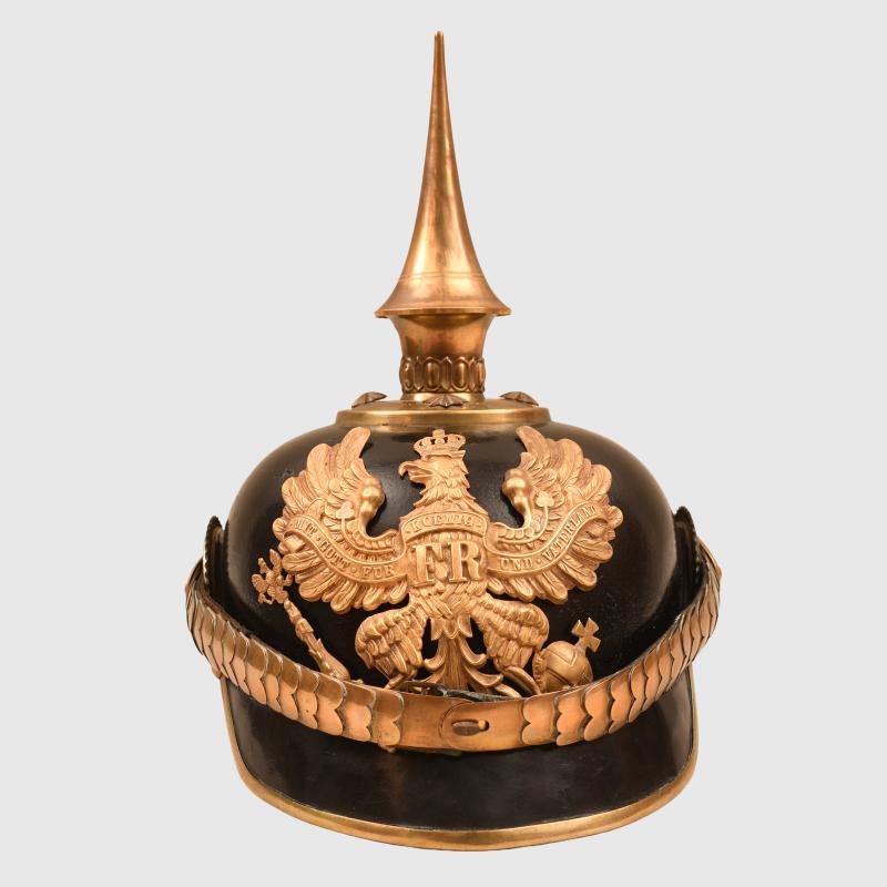 GERMAN WWI PRUSSIAN  TRAIN OFFICERS PICKELHAUBE.