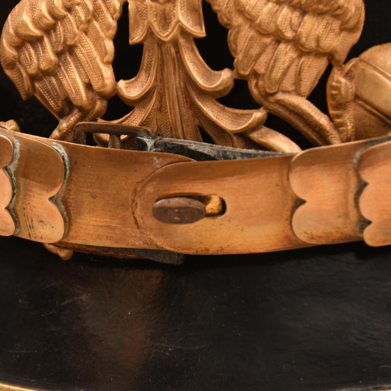 GERMAN WWI PRUSSIAN TRAIN OFFICERS PICKELHAUBE.