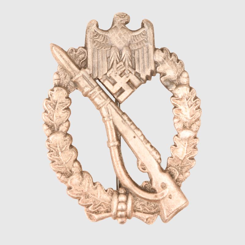GERMAN WWII ARMED FORCES INFANTRY ASSAULT BADGE IN SILVER