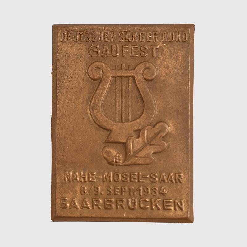 GERMAN WWII SAARBRUCKEN RECTANGULAR TINNY.
