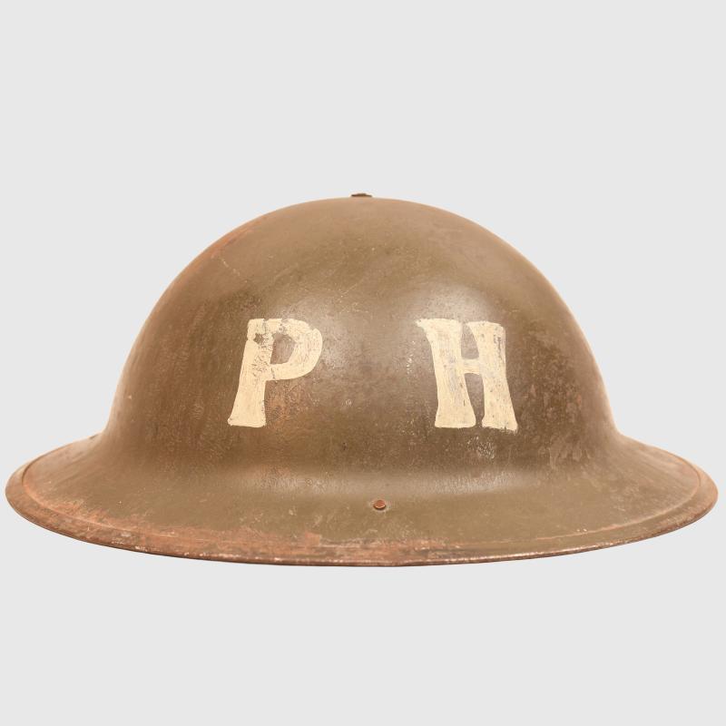 AMERICAN WWII PUBLIC HEALTH BRODIE HELMET.