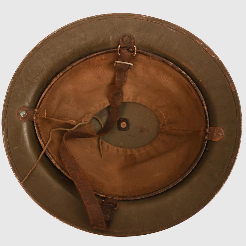 AMERICAN WWII PUBLIC HEALTH BRODIE HELMET.