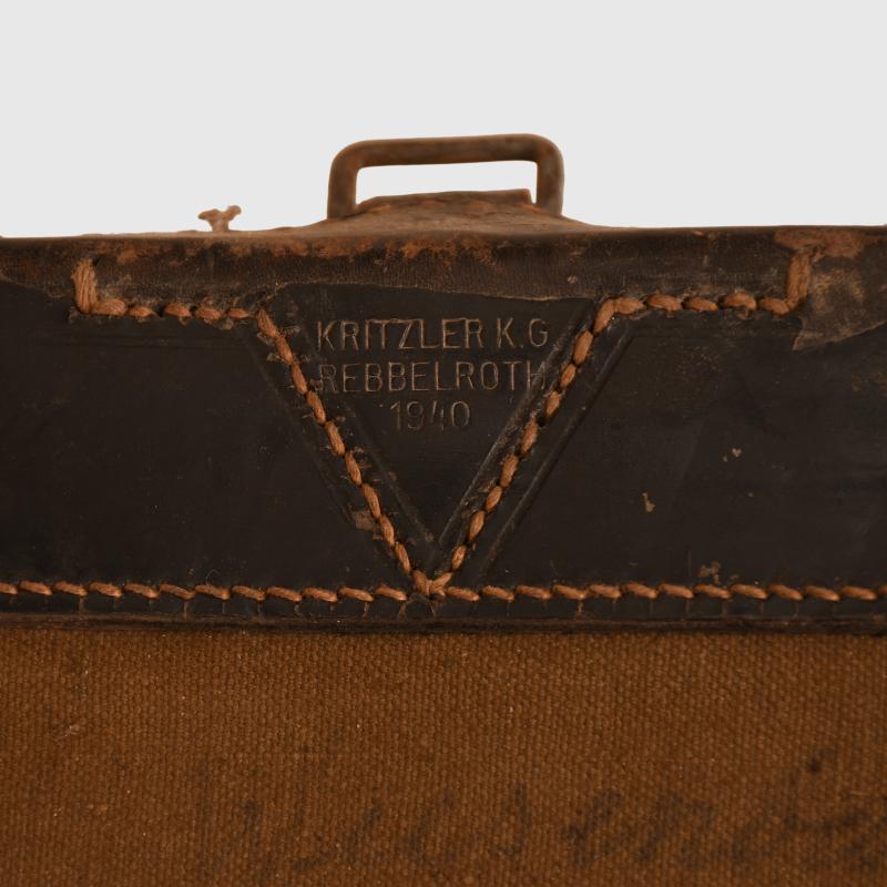 GERMAN WWII SOLDIER’S CANVAS BACK PACK.