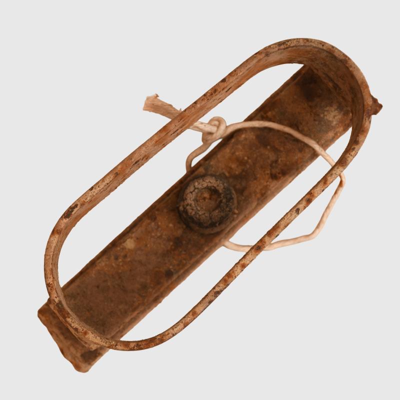 GERMAN WWII VEHICLE RIFLE BUTT HOLDER.