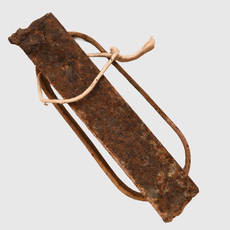GERMAN WWII VEHICLE RIFLE BUTT HOLDER.
