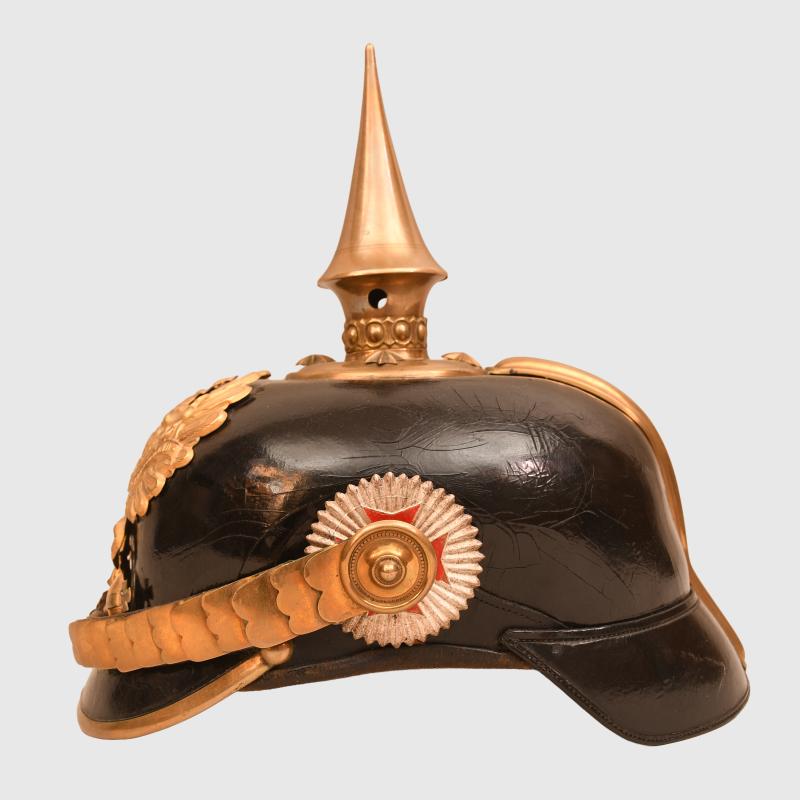 GERMAN WWI HANSEATIC PRUSSIAN OFFICERS PICKELHAUBE.