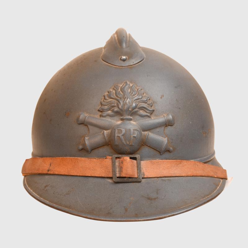 FRENCH WWI ARTILLERY ADRIAN HELMET.
